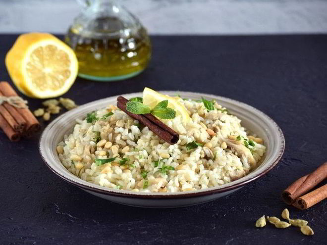 Рецепт плова с лимоном и кедровыми орешками