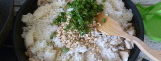 плов с лимоном и кедровыми орешками. Шаг 7