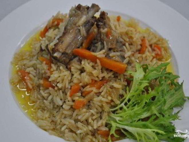 Рецепт плова с ребрышками