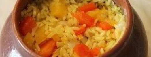плов с рыбой в горшочке. Шаг 11