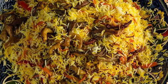 Плов с вешенками