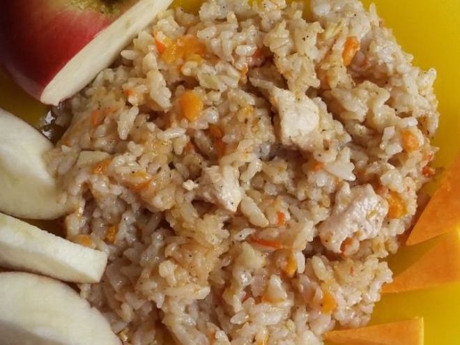 Рецепт плова с яблоками и тыквой