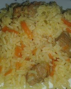 Плов со свиной шейкой