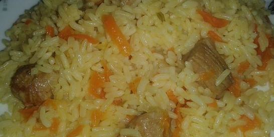 Плов со свиной шейкой