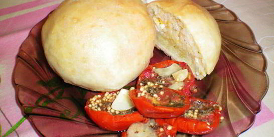 Плов в булочке