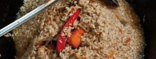 плов в казане по-узбекски. Шаг 16