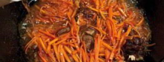 плов в казане по-узбекски. Шаг 10