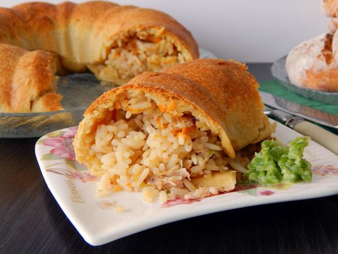 Рецепт плова в тесте