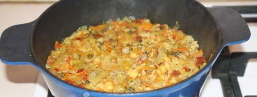 плов вегетарианский с нутом. Шаг 11