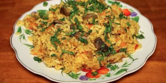 Постный плов в мультиварке