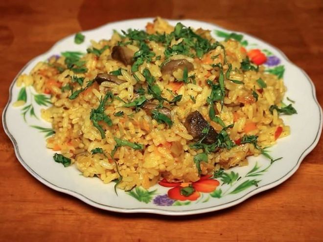Рецепт постного плова в мультиварке