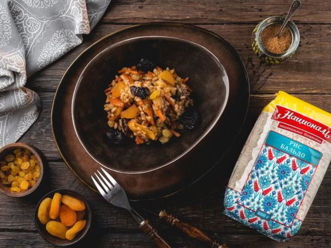 Рецепт сладкого плова с сухофруктами