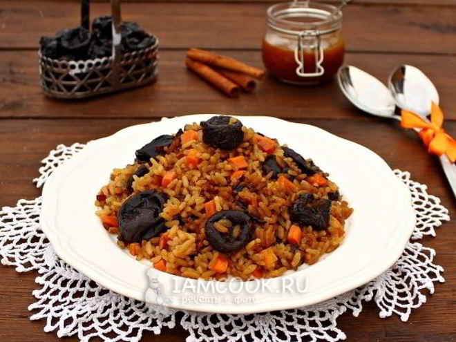 Рецепт сладкого плова в мультиварке