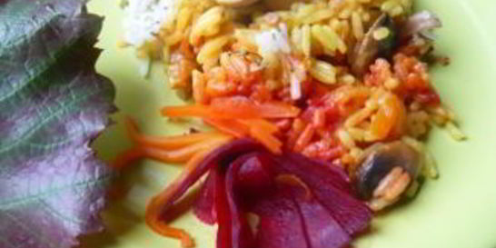 Трехцветный плов