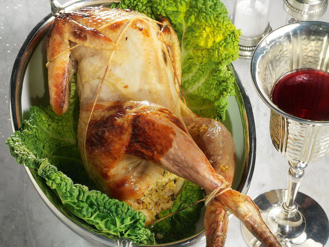 Рецепт цесарки с пряным пилавом из киноа