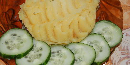 Постное картофельное пюре с луком и морковью