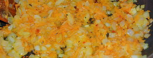 постное картофельное пюре с луком и морковью. Шаг 3