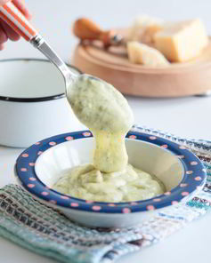 Пюре из цукини и картофеля с сыром