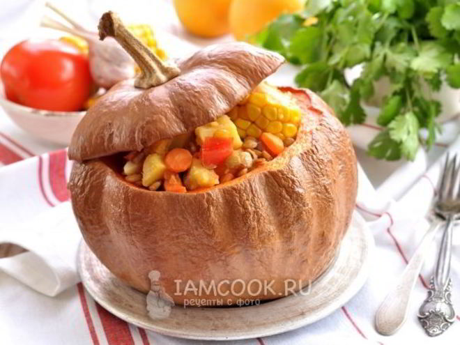 Рецепт аргентинского рагу в тыкве