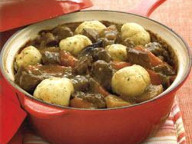 Рецепт домашнего рагу из говядины с клецками