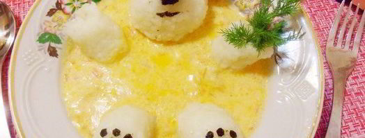 фрикасе из курицы с рисовым медвежонком. Шаг 18