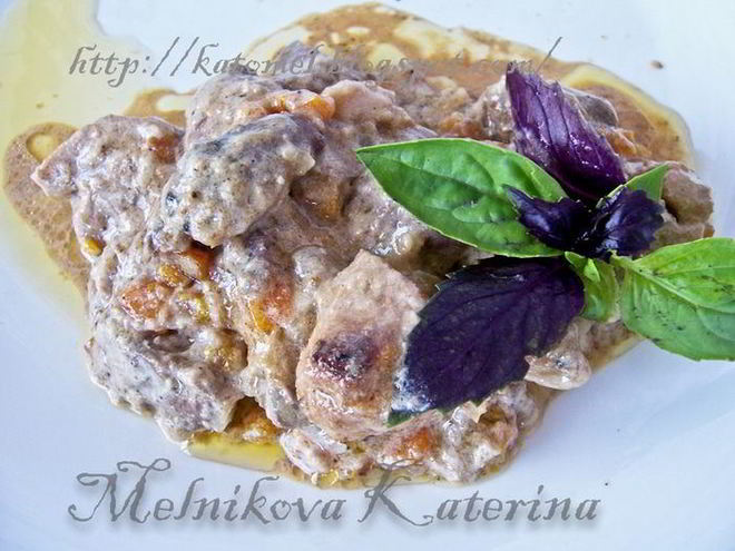 Рецепт фрикасе из курицы в сливочном соусе