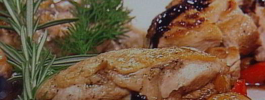 куриное филе с овощным рагу под бальзамическим соусом. Шаг 7