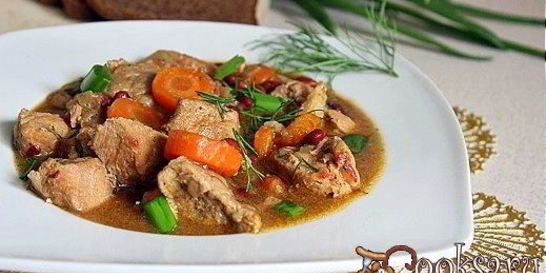 Мясное рагу с фасолью