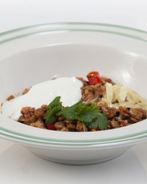 Острое рагу из индейки с чечевицей