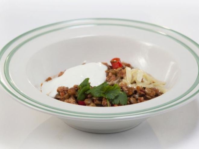 Рецепт острого рагу из индейки с чечевицей