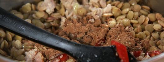 острое рагу из индейки с чечевицей. Шаг 2