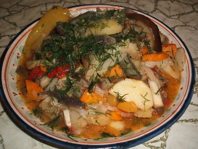 Рецепт овощного рагу дамлама