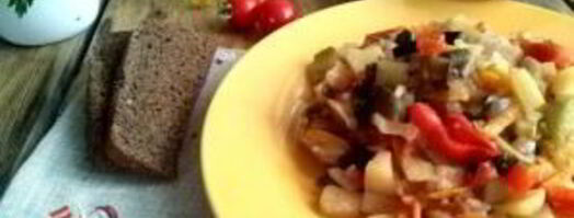 овощное рагу с баклажанами и кабачками. Шаг 6