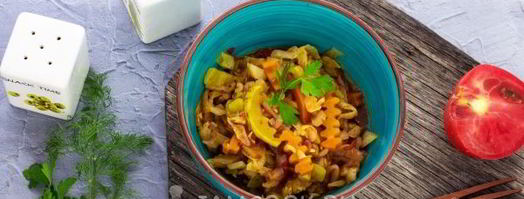 овощное рагу с кабачками и капустой в мультиварке. Шаг 8