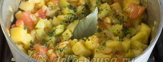 овощное рагу с кабачками и картошкой. Шаг 7