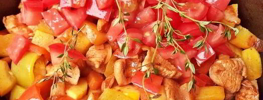 овощное рагу с куриной грудкой. Шаг 12