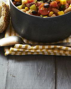 Овощное рагу с курицей