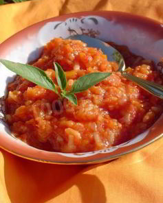 Овощное рагу с рисом и помидорами