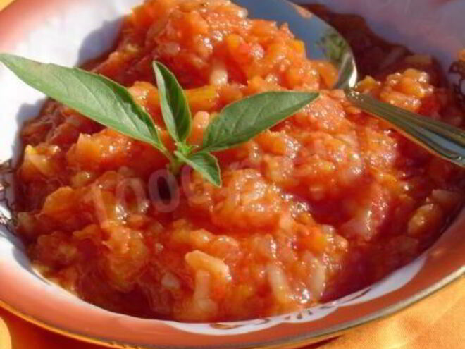 Рецепт овощного рагу с рисом и помидорами