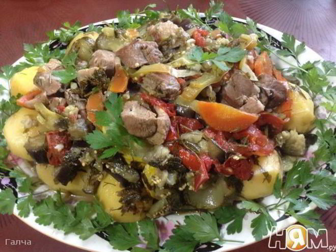 Рецепт овощного рагу с уткой дамлама