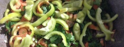 овощное рагу с уткой дамлама. Шаг 6