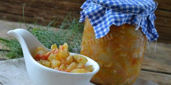 Овощное рагу в мультиварке на зиму