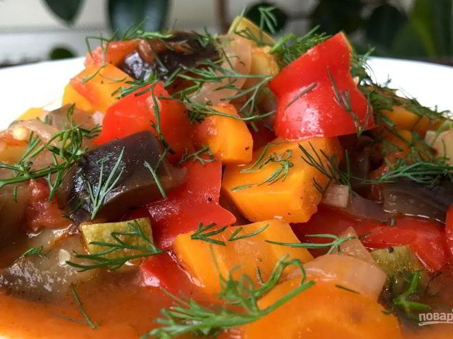 Рецепт овощного рагу