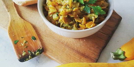 Пряное рагу из кабачков