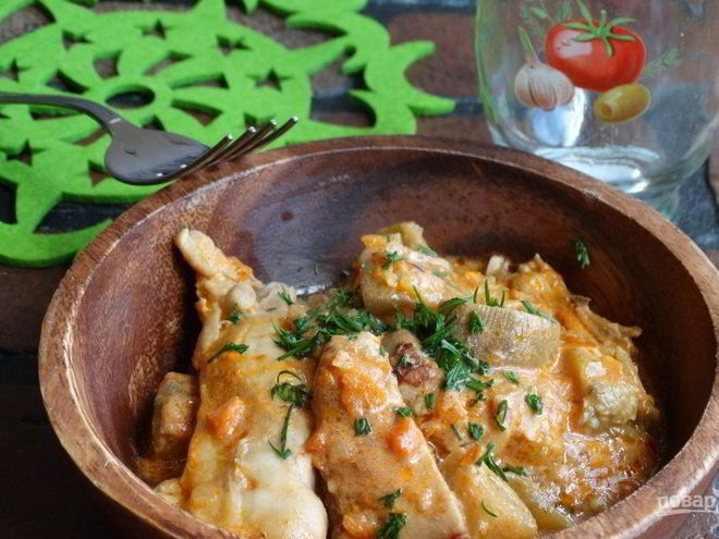 Рецепт рагу из баклажанов с курицей