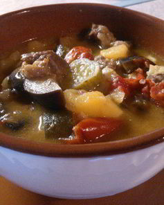 Рагу из баранины и овощей