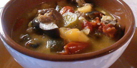 Рагу из баранины и овощей