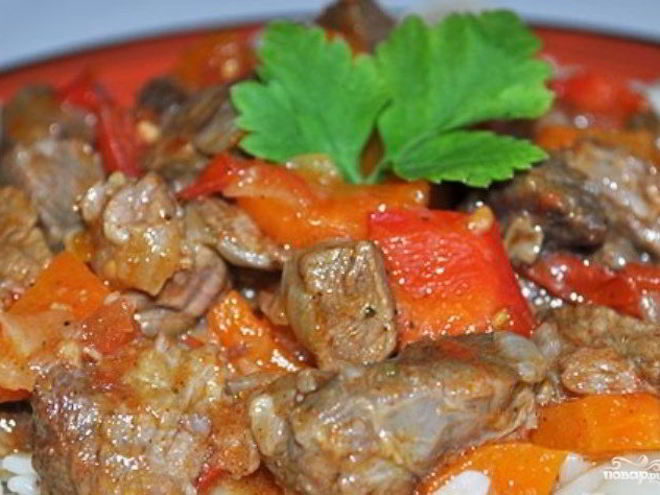 Рецепт рагу из баранины с овощами