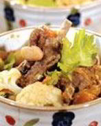 Рагу из бараньих ребрышек с овощами