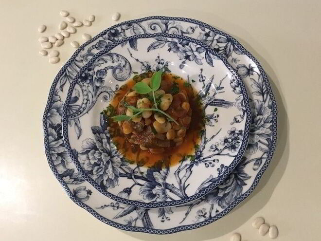 Рецепт рагу из белой фасоли с говядиной и пряными травами